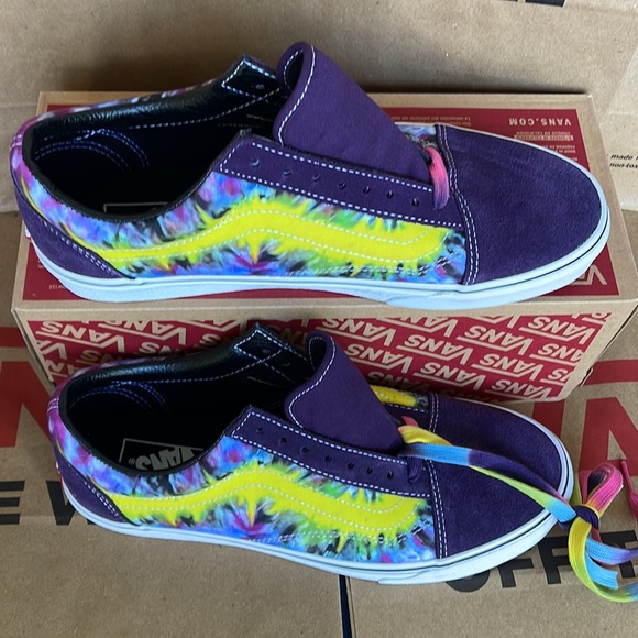 Vans Old Skool Tie Dye Mysterioso/True White Men’s sneakers - Picture 3 of 16